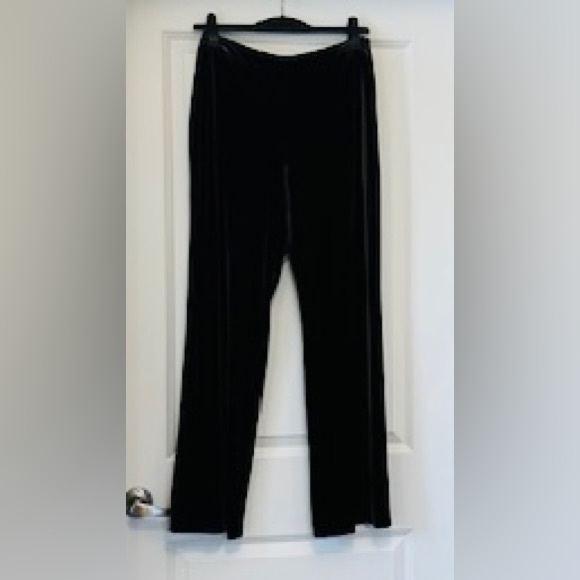 JACOB Pants Brown Velvet Stretch Hi Rise Straight-Wide Leg Sz 11/12 - Picture 2 of 6
